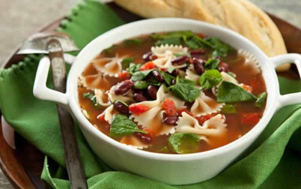 روش پخت سوپ سبزیجات با پاستا ، سوپ سبزیجات
