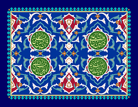 بنر ماه شعبان -رسم الخط ائمه