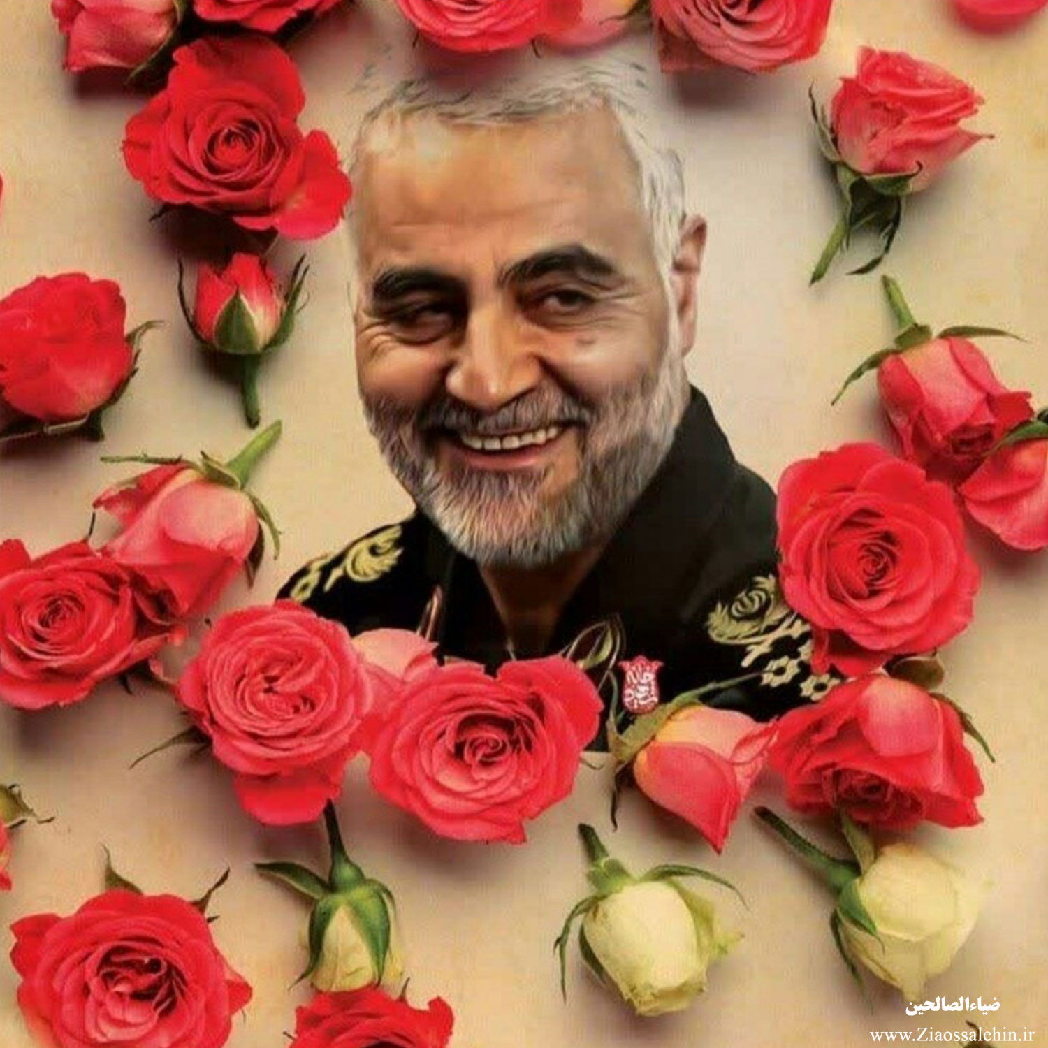 عکس پروفایل حاج قاسم سلیمانی (عکس پروفایل شهید حاج قاسم سلیمانی)