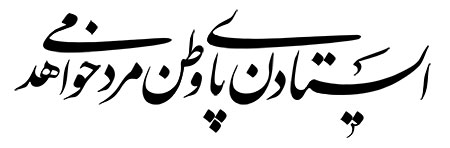 ایستادن پای وطن مرد می خواهد