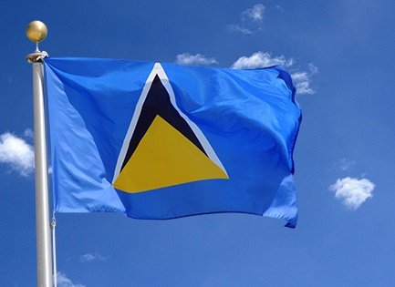 پرچم سنت لوسیا,جزیره سنت لوسیا,Saint Lucia,گنجینه تصاویر ضیاءالصالحین