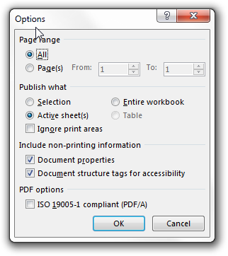 تبدیل فرمت اکسل به PDF