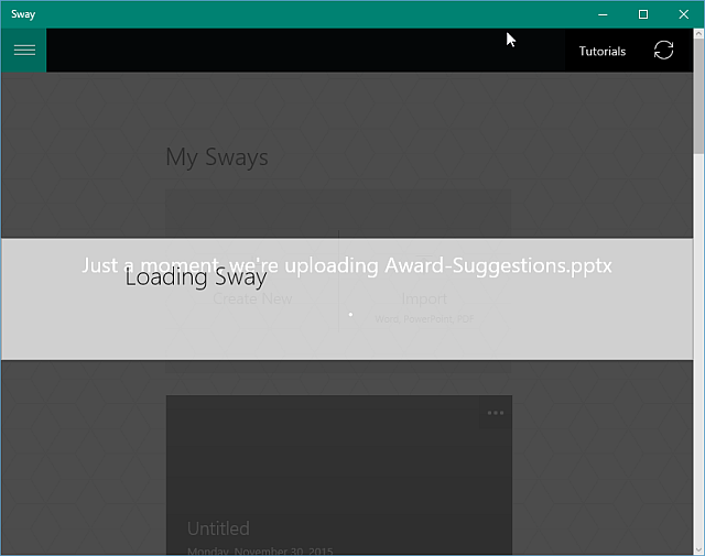 تبدیل فرمت پاورپوینت به Sway