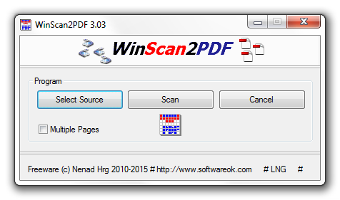 برنامه WinScan2PDF