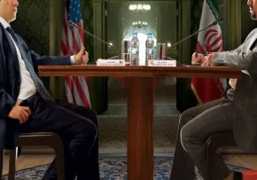 پلاکاردهای مردمی با شعارهای نفی مذاکره و سازش در جنگ وجودی علیه آمریکا و اسرائیل