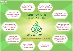 اینفوگرافیک روز اخلاق و مهرورزی / 17 ربیع الاول