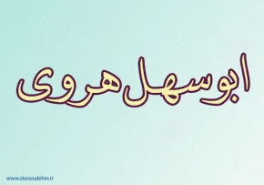 ابوسهل هروی,ادیب مسلمان,دانشمند مسلمان,نویسنده معروف,گنجینه تصاویر ضیاءالصالحین