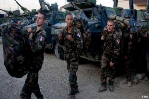 خروج سربازان فرانسوی از لبنان