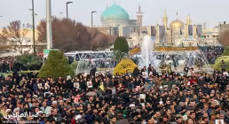 مراسم تشییع شهید حاج قاسم سلیمانی در مشهد