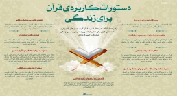اینفوگرافیک | دستورات کاربردی قرآن برای زندگی