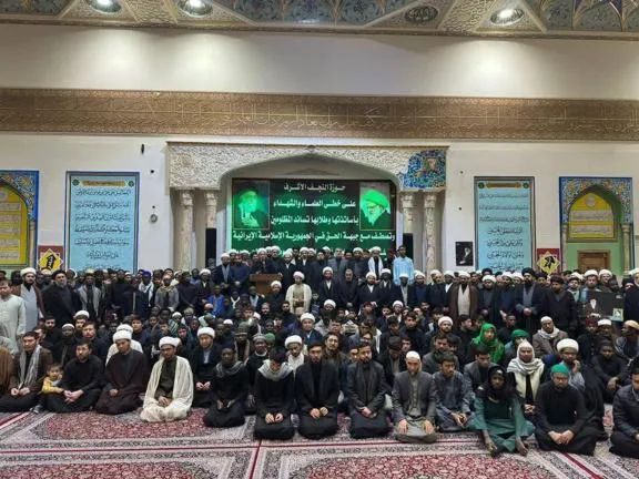 از نجف تا تهران؛ همبستگی حوزه علمیه نجف اشرف با حضور اساتید و طلاب با جمهوری اسلامی ایران