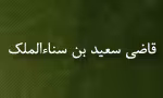 قاضی سعید بن سناء الملك,ادیب مصری,گنجینه تصاویر ضیاءالصالحین