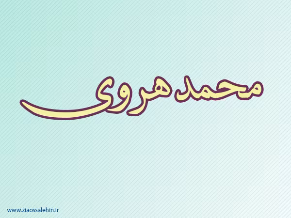 محمد هروی,ادیب و مورخ,برجسته ترین مورخ,گنجینه تصاویر ضیاءالصالحین