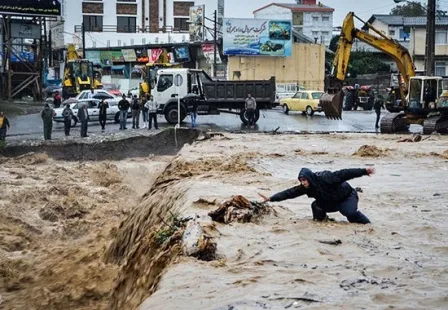 پیام در پی جاری شدن سیل در استانهای آذربایجان شرقی، آذربایجان غربی، کردستان و اردبیل